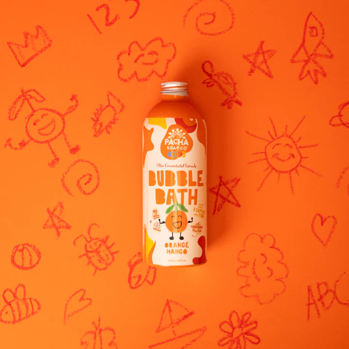 Kids, Bubble Bath Orange Mango, 16 FL OZ, EACH, Case Pack 3 Units