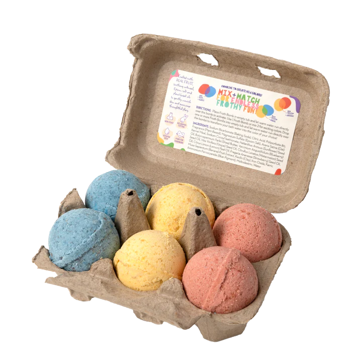 Kids Froth Bombs, Color Mixing Pack, 12 OZ, EACH, Case Pack 4 Units