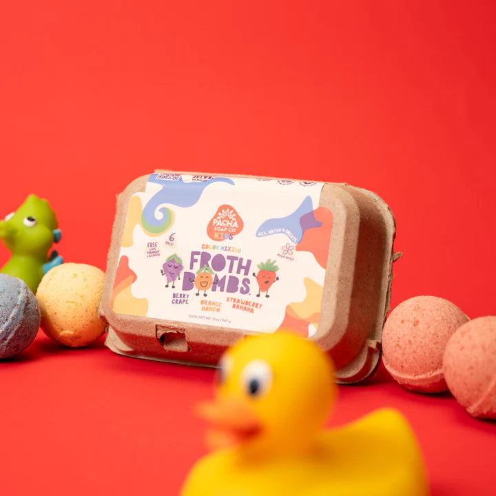 Kids Froth Bombs, Color Mixing Pack, 12 OZ, EACH, Case Pack 4 Units